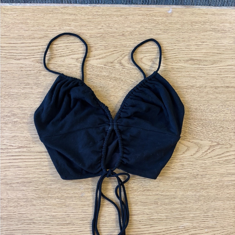 LAST CHANCE! Women's Strappy Ruched Crop Top